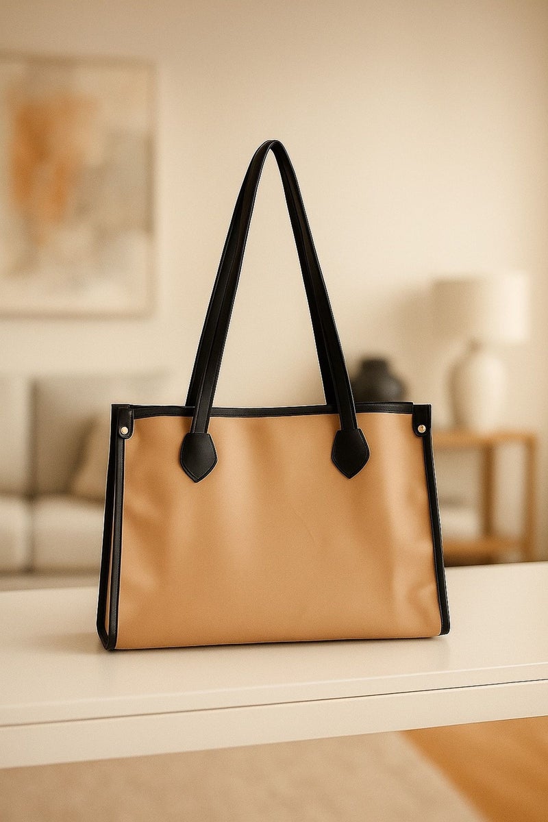 Osman Women Beige Tote Bag - Image 1